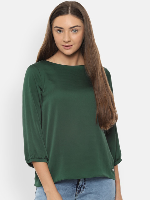 

Allen Solly Woman Women Green Solid Top