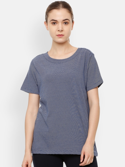 

Van Heusen Woman Blue Striped Top