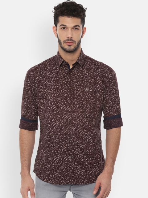 

Van Heusen Sport Men Brown Slim Fit Printed Casual Shirt