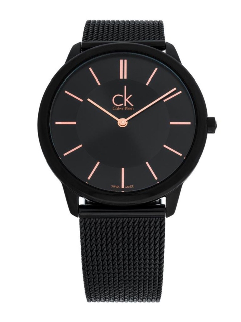 

Calvin Klein Minimal Men Black Analogue Watch K3M21421