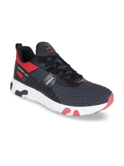 

Campus Men Black Running Shoes
