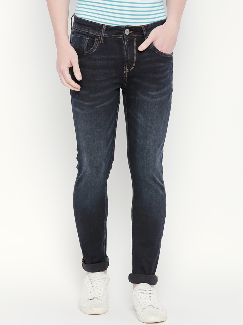 

SF JEANS by Pantaloons Men Blue Skinny Fit Low-Rise Clean Look Stretchable Jeans