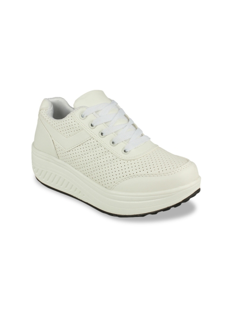

Flat n Heels Women White Sneakers
