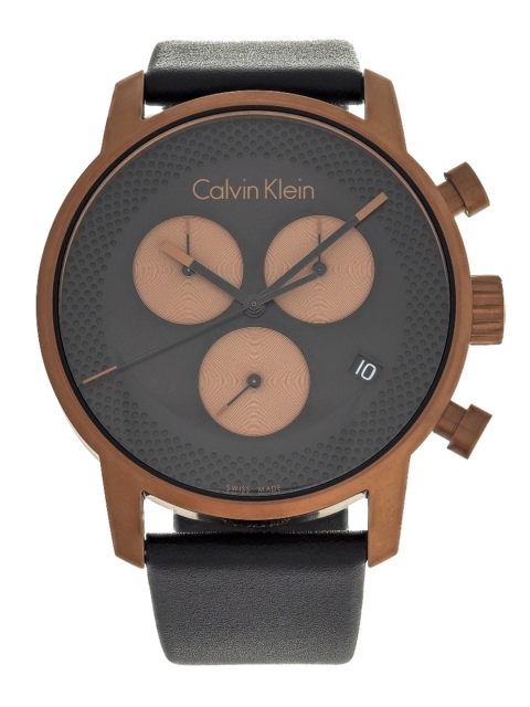 

Calvin Klein City Men Black Analogue Swiss Made Watch K2G17TC1