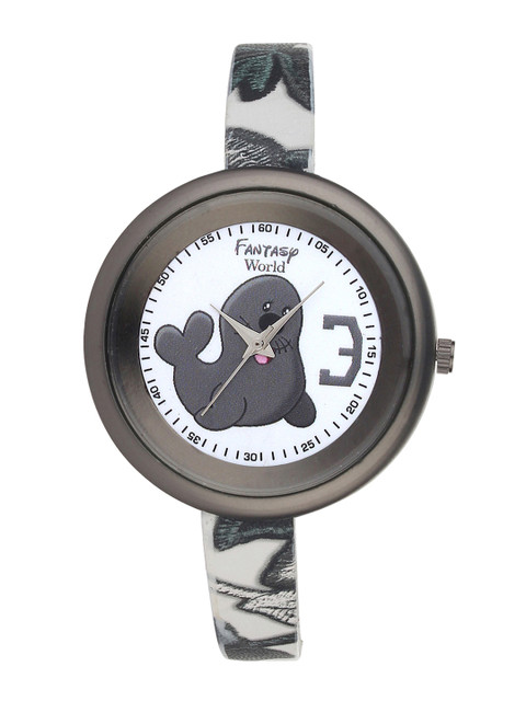 

Fantasy World Girls White Analogue Leather Watch FW-8-12-Yrs-12