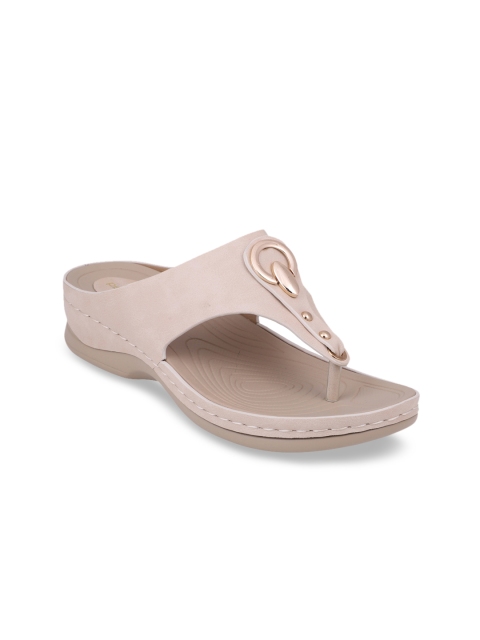 

pelle albero Women Beige Solid Sandals