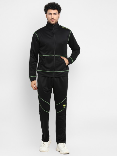 

OFF LIMITS Men Black Solid Tracksuit