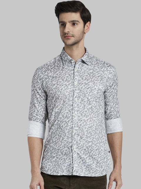 

Parx Men Grey Regular Fit Printed Casual Shirt