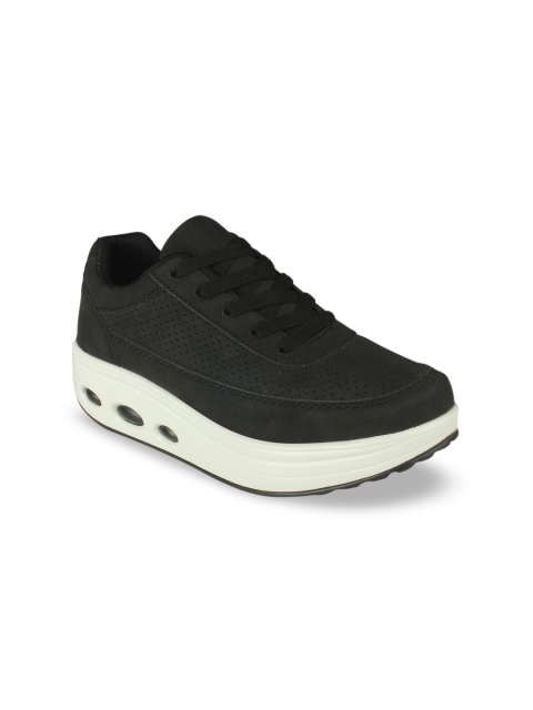

Flat n Heels Women Black Sneakers