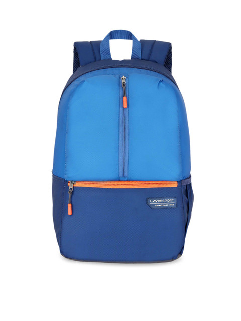 

LAVIE SPORT Unisex Navy Blue Colourblocked Backpack
