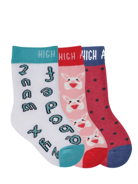 

Mustang Kids Multicoloured Pack of 3 Above Ankle-Length Socks, Multi