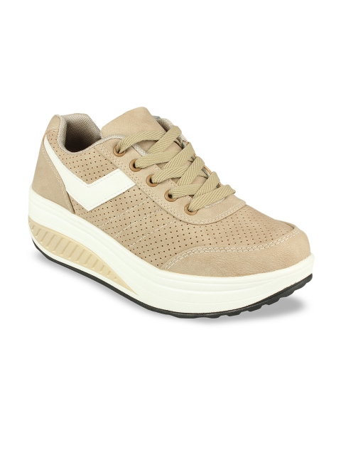 

Flat n Heels Women Beige Sneakers