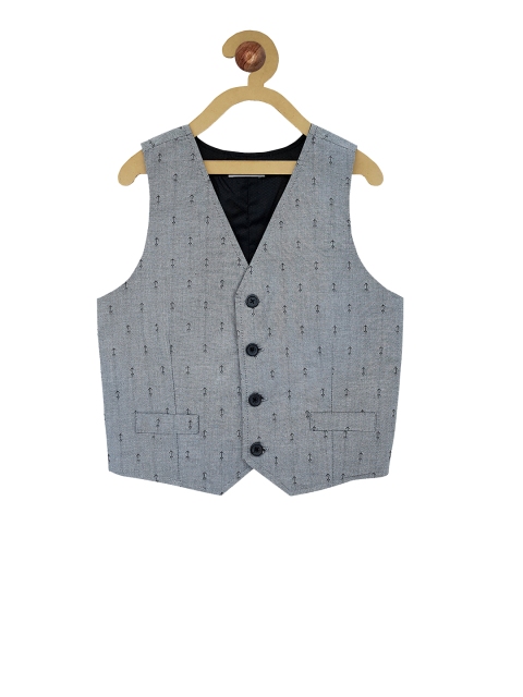 

Campana Boys Grey Printed Waistcoat