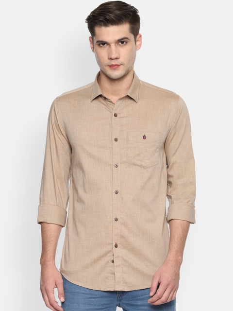 

Louis Philippe Sport Men Brown Slim Fit Self Design Casual Shirt