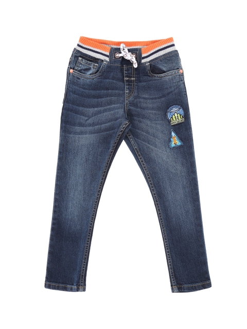

Pantaloons Junior Boys Blue Tapered Fit High-Rise Clean Look Jeans