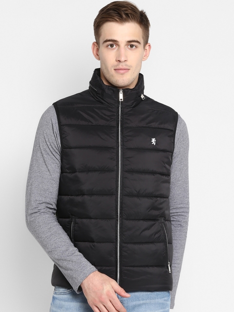 

Red Tape Men Black Solid Jacket