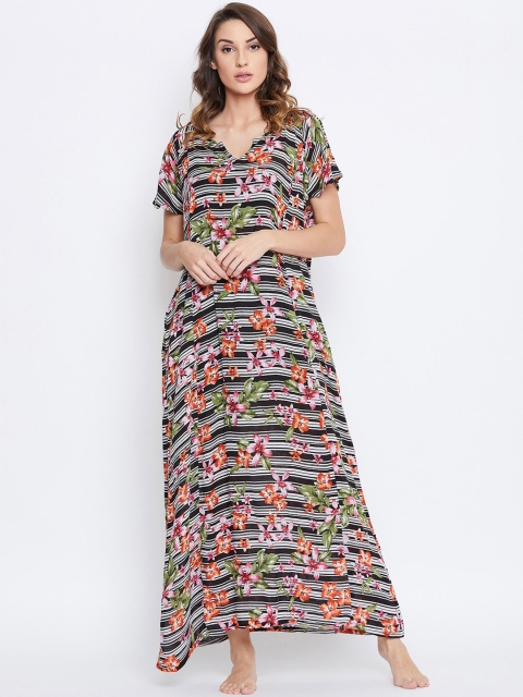 

The Kaftan Company Multicoloured Printed Nightdress, Multi