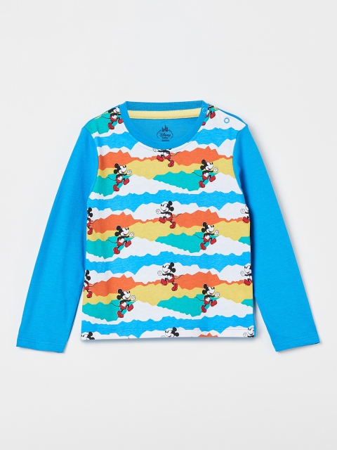 

Juniors by Lifestyle Boys Blue Printed Round Neck T-shirt