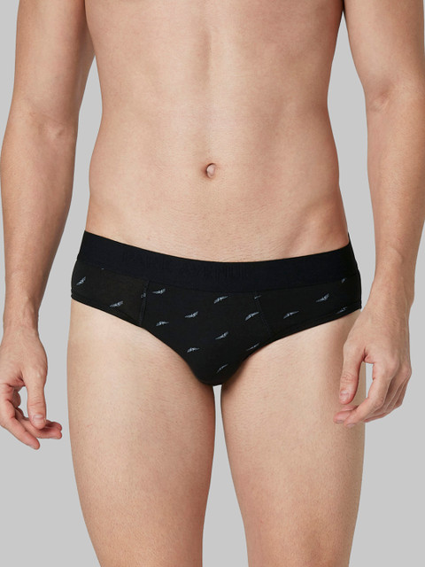 

Park Avenue Men Black & White Printed Briefs PZRX00078-K687F070