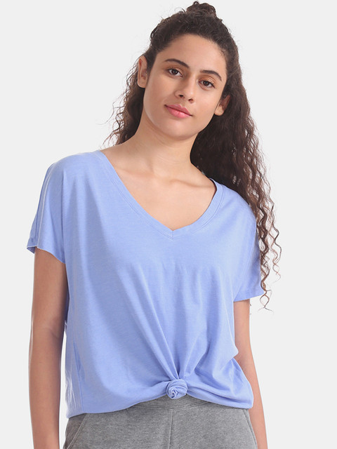 

Aeropostale Women Purple Solid Top
