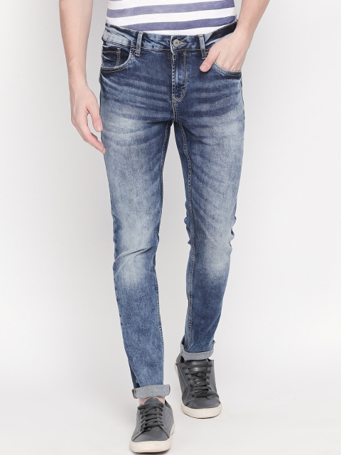 

SF JEANS by Pantaloons Men Blue Skinny Fit Low-Rise Clean Look Stretchable Jeans