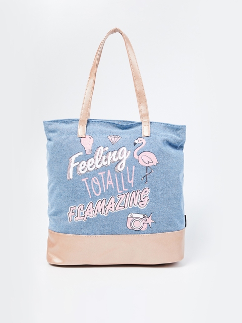 

Ginger by Lifestyle Blue Printed Shoulder Bag