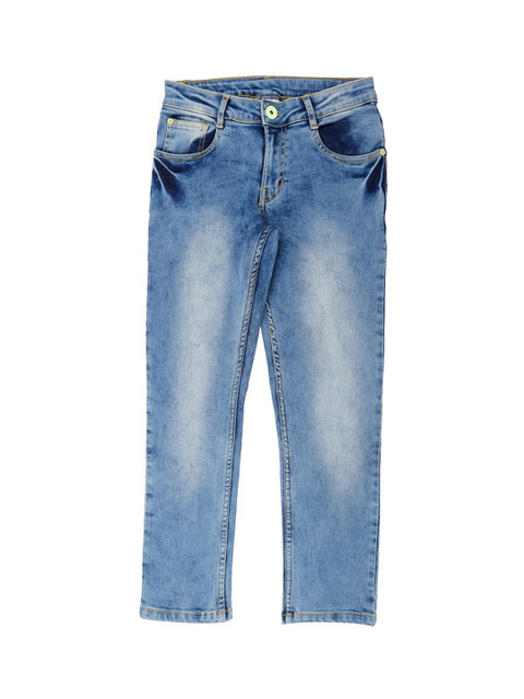 

Pantaloons Junior Boys Blue Tapered Fit High-Rise Clean Look Jeans