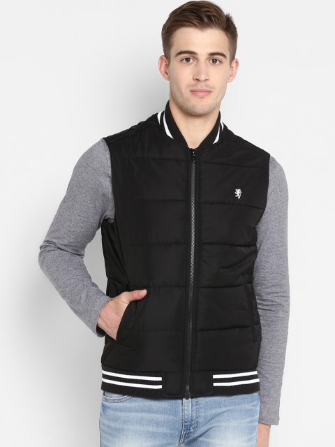 

Red Tape Men Black Solid Jacket