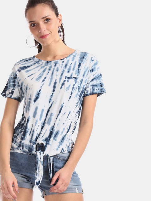 

Aeropostale Women White Dyed Top