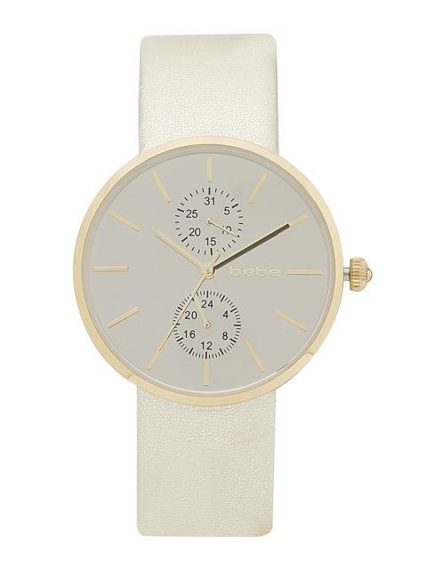 

bebe Women Silver-Toned Analogue Watch B2201WA10100