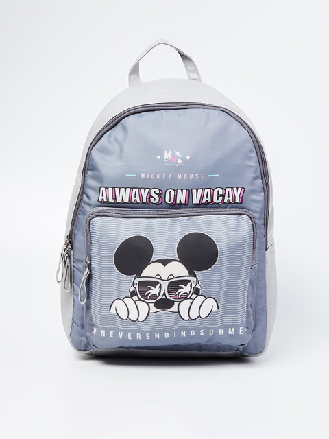 

Ginger by Lifestyle Women Grey Graphic Backpack