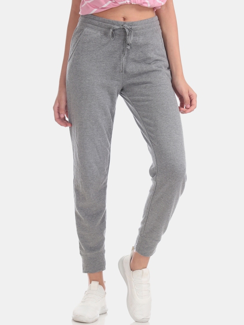 

Aeropostale Women Grey Melange Solid Slim-Fit Joggers