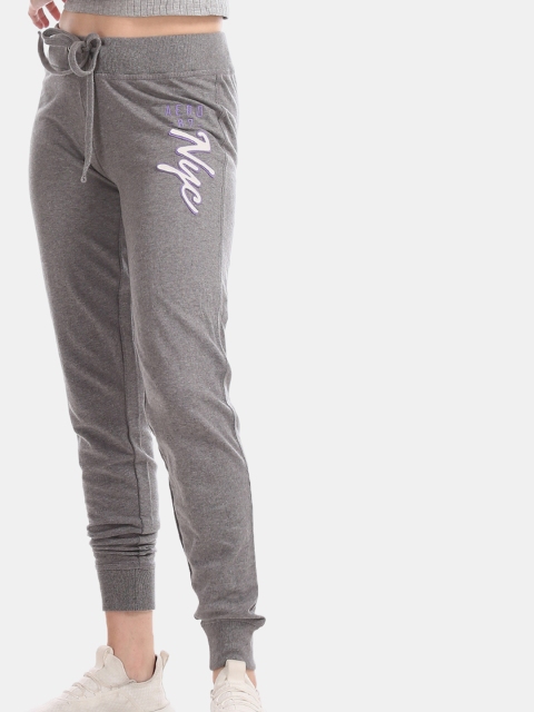 

Aeropostale Women Grey Solid Slim Fit Joggers