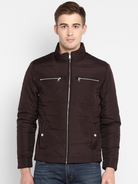 

Red Tape Men Brown Solid Jacket