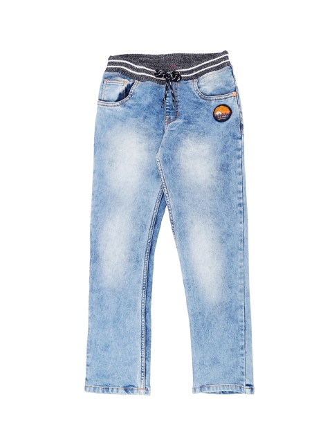 

Pantaloons Junior Boys Blue Tapered Fit High-Rise Clean Look Stretchable Jeans