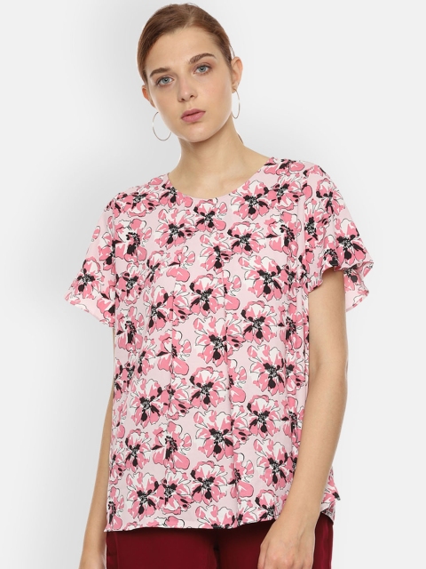 

Van Heusen Woman Women Pink Printed A-Line Top