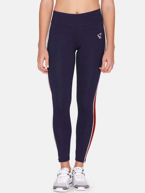 

Zelocity by Zivame Women Navy Blue Solid Skinny-Fit Tights