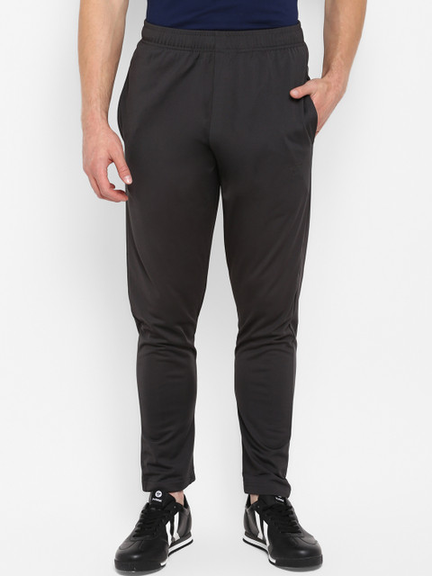 

Hummel Men Charcoal Grey Solid Track Pants