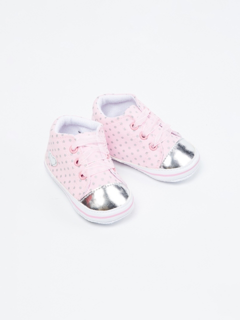 

Fame Forever by Lifestyle Girls Pink Printed Textile Mid-Top Sneakers