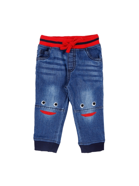 

Pantaloons Baby Boys Blue Jogger Mid-Rise Clean Look Joggers
