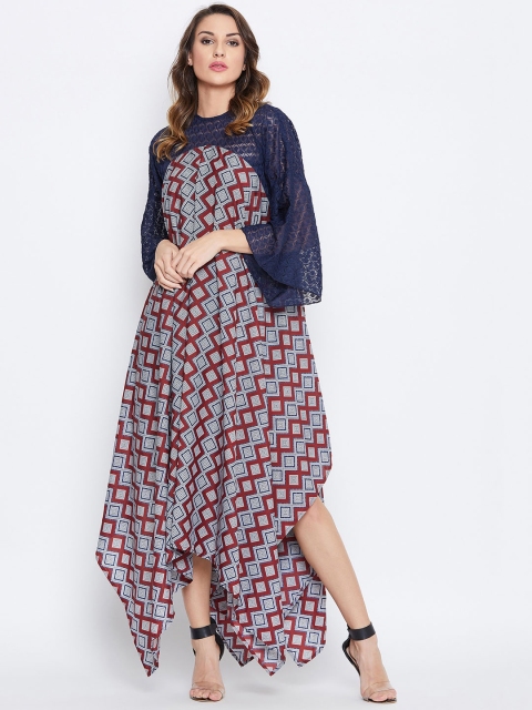 

The Kaftan Company Women Printed Multicoloured Maxi Dress, Multi