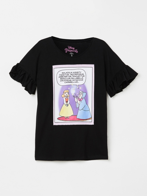

Fame Forever by Lifestyle Girls Black Printed Top