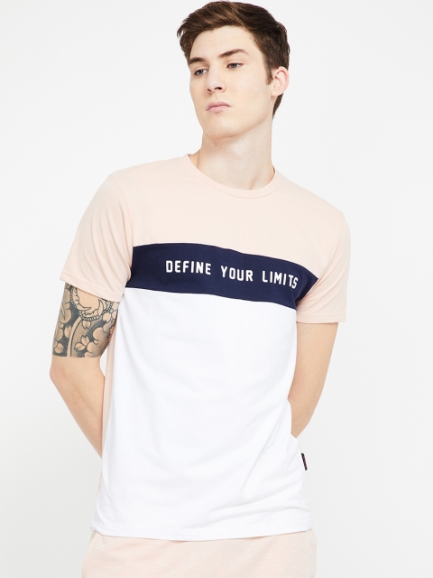 

Kappa Men Pink Printed Round Neck T-shirt