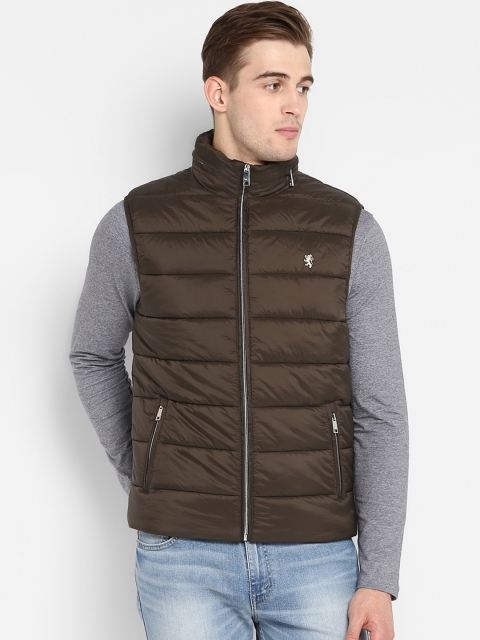 

Red Tape Men Olive Green Solid Jacket