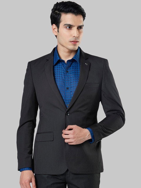 

Next Look Men Black Solid Single-Breasted Blazer