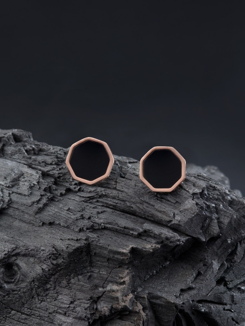 

E2O Black Geometric Studs