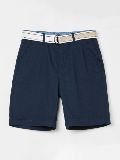 

Bossini Boys Navy Blue Solid Regular Fit Regular Shorts