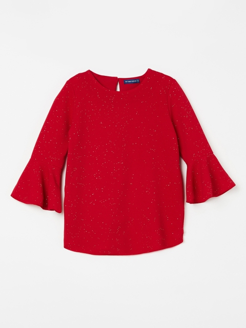 

Fame Forever by Lifestyle Girls Red Self Design Top