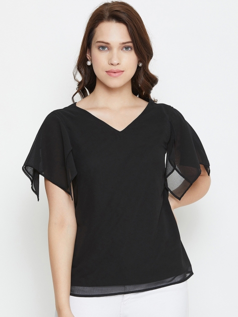 

Imfashini Women Black Solid Top