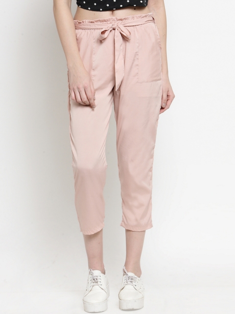 

J Style Women Pink Solid Slim Fit Capris